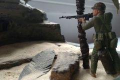 Batalha de Tarawa - 1943 - Ofensiva de marines norte-americanos contra um Bunker Japonês.